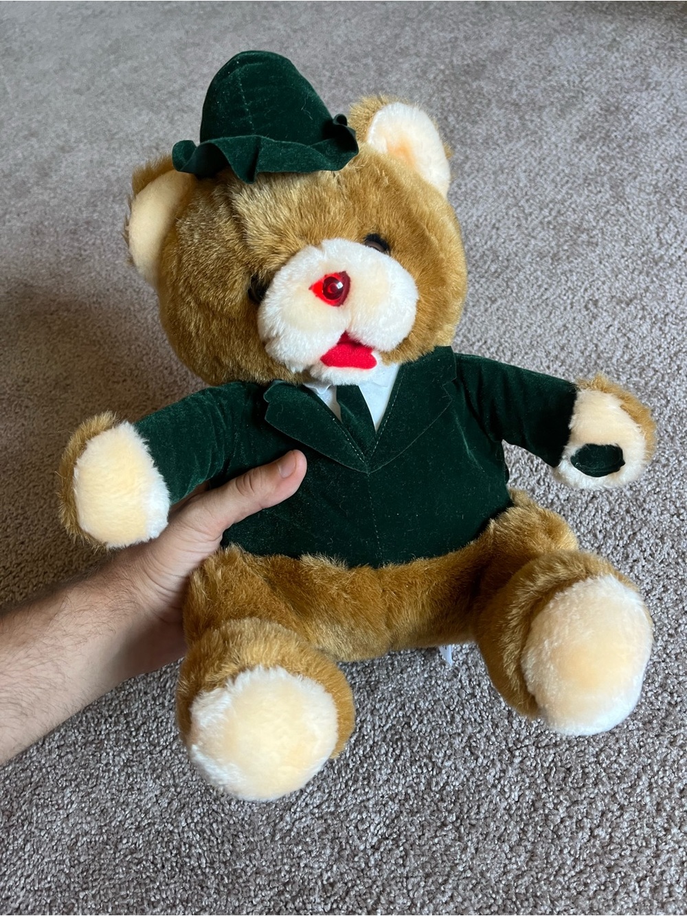 VTG ‘85 Smart Sam The Talking Bear Plush Toy - Picture 3 of 6